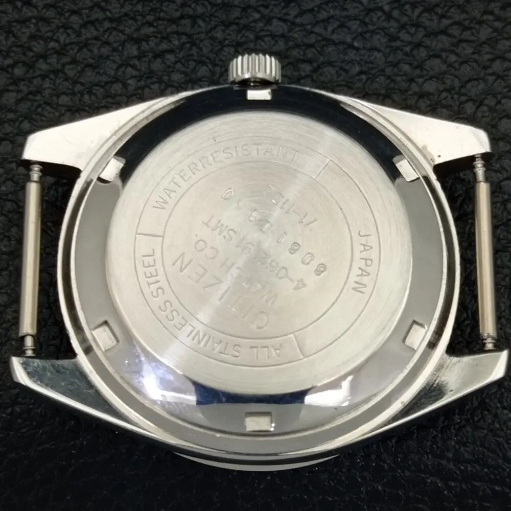 Vintage 1985 Citizen Automatic Mens Silver Watch W/daydate & Silver accents